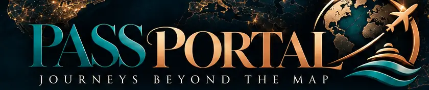 Logo Passportal, Journeys Beyond the Map